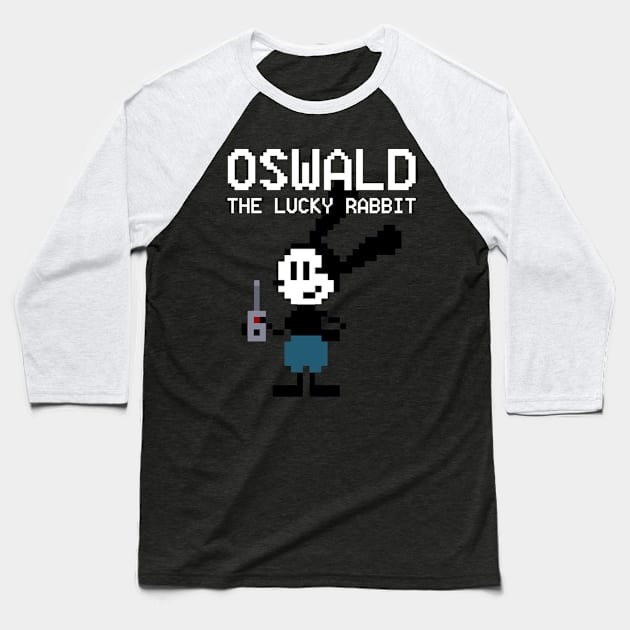 Oswald The Lucky Rabbit Keep Walking 1927 Baseball T-Shirt by Lani A Art